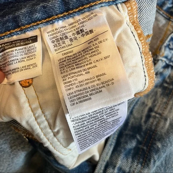 Levi’s 501 Skinny Distressed Jean with Button Fly 24 - Picture 7 of 9